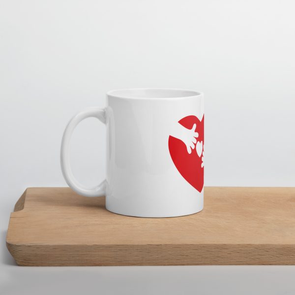 Love and Gratitude White glossy mug - Image 6