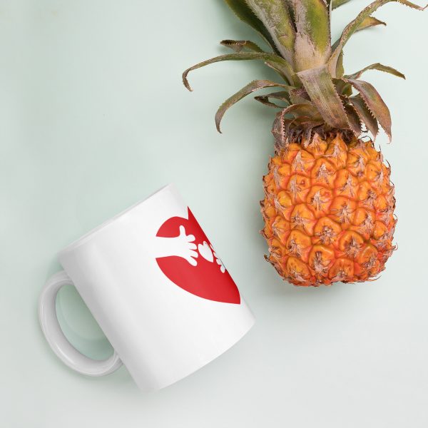 Love and Gratitude White glossy mug - Image 9